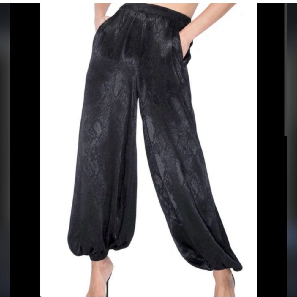 Afrm Black Patterned Balloon Pants - image 2
